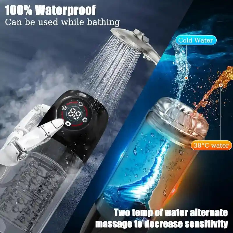 Seductive Succubus 7 Rotating 7 Sucking Lcd Display Pumps & Enlargers Automatic Male Masturbator