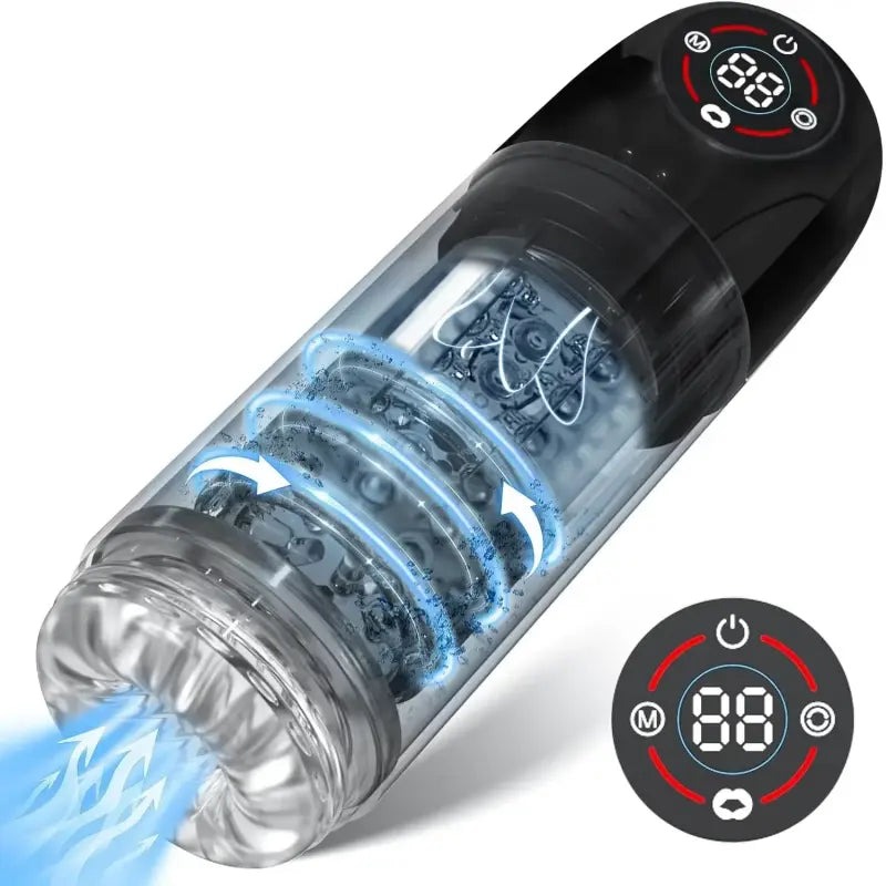 Seductive Succubus 7 Rotating 7 Sucking Lcd Display Pumps & Enlargers Automatic Male Masturbator