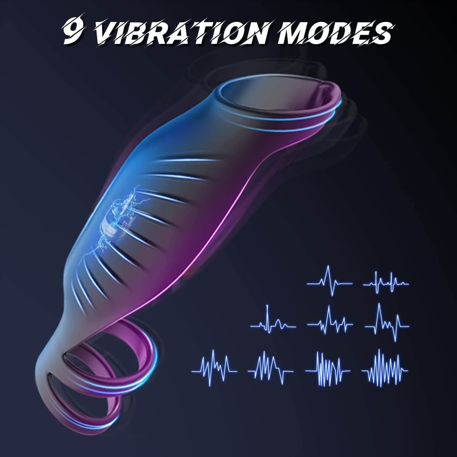 SemenSentry  C 9 Vibrating Efficient Cock Ring