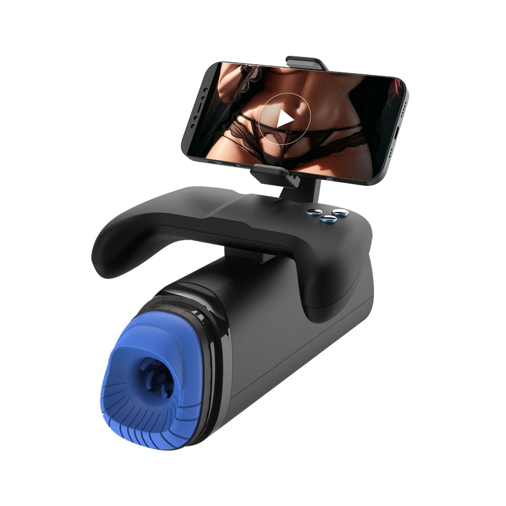 Aroselove - Game Cup Pro Heating Thrusting Vibrating Penis Stroker With Handles And Phone Holder - Aroselove