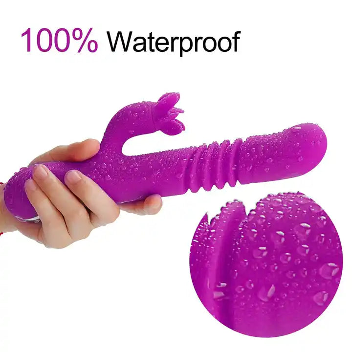 Seraphina 3 Telescopic Vibration 7 Rotating Heating Bendable Vibrator for Clitoral and G-spot Stimulation