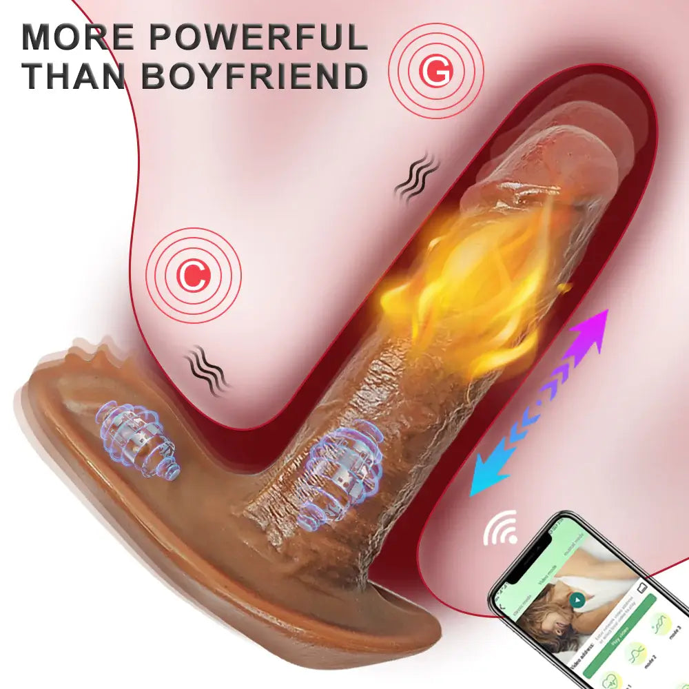 Shooter – Wearable Dildo Vibrator with Fast Thrusting Vibation and Heating