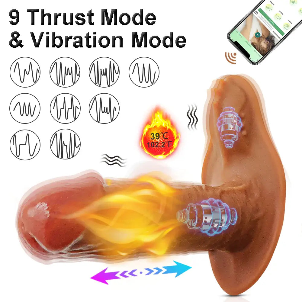 Shooter – Wearable Dildo Vibrator with Fast Thrusting Vibation and Heating