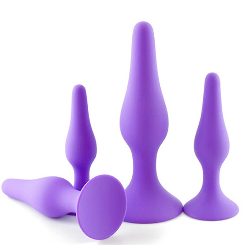 Silicone Butt Plug 4pcs Training Kit