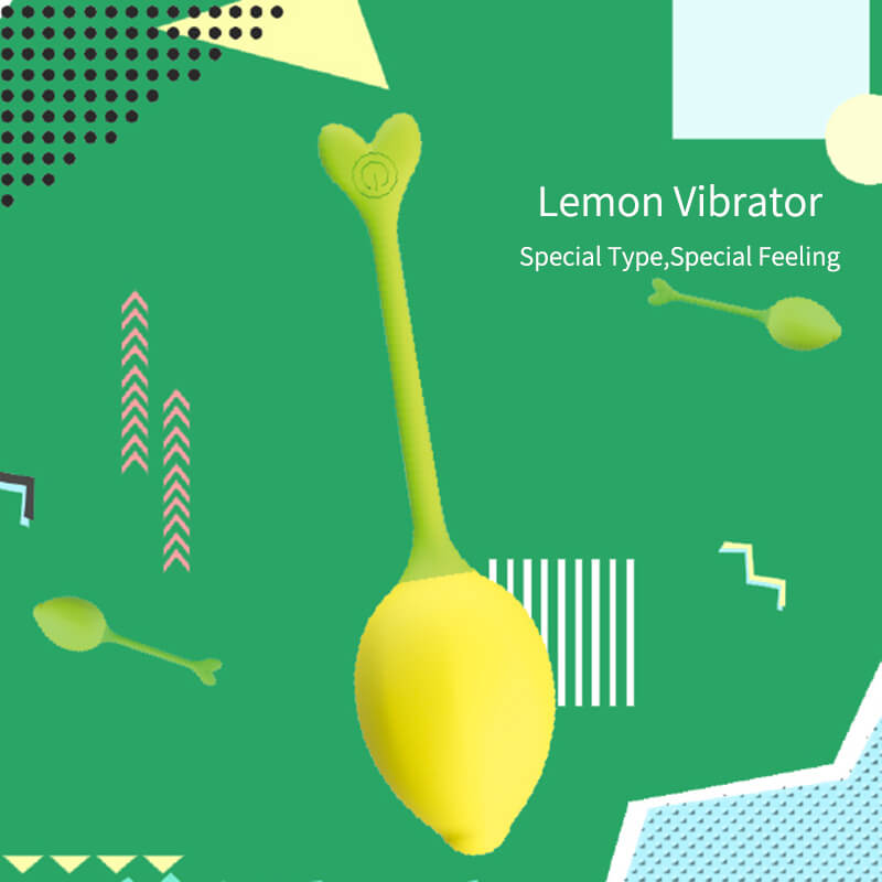 Miss 9 Vibrating Lemon Silicone Vaginal Training Kegel Balls with Voice Mode