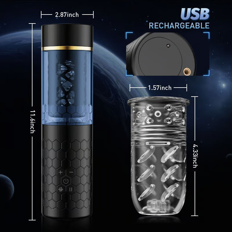 Spinner – Auto 420 Strokes/m Hands Free Thrusting Rotating Blowjob Machine