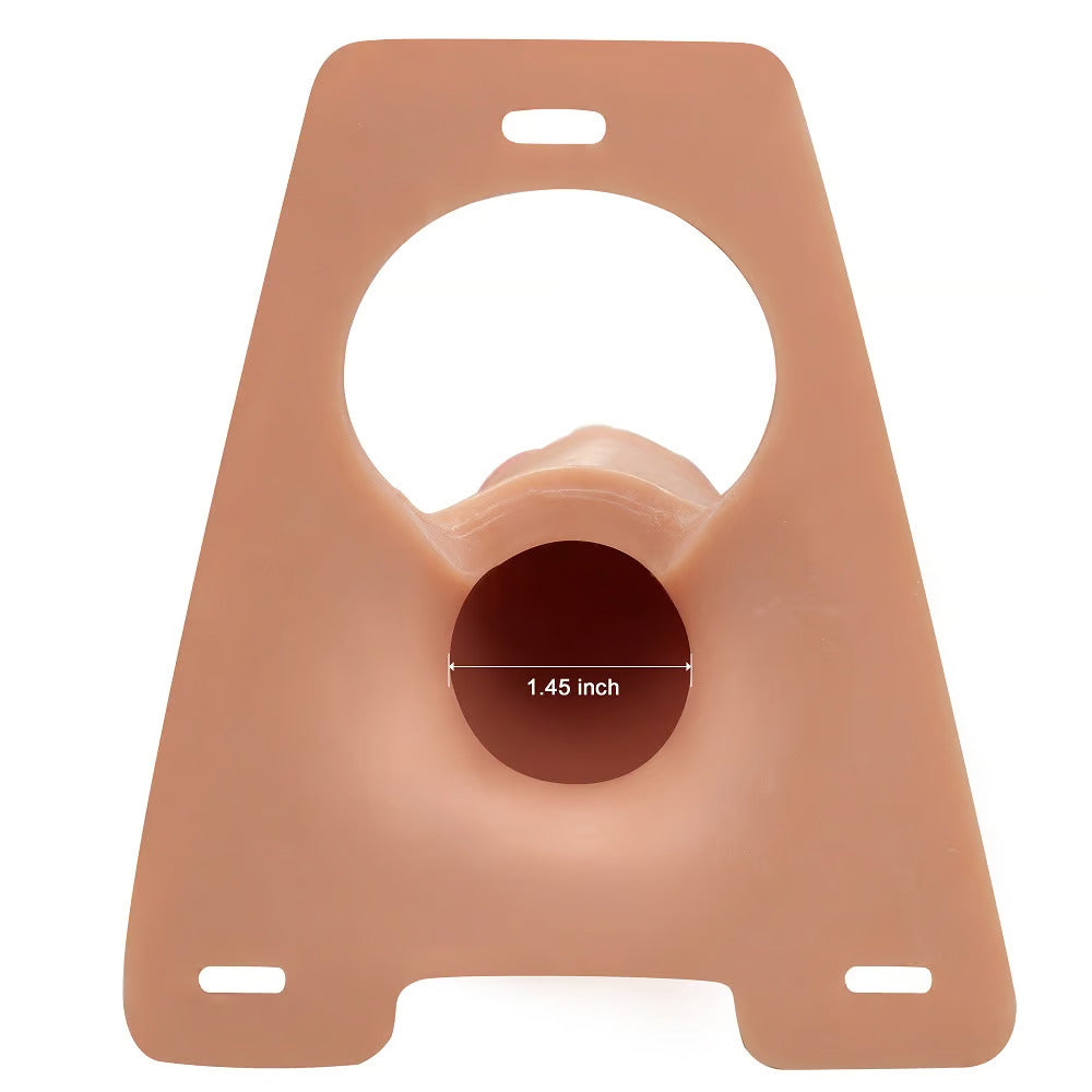 Bestvibe Silicone Pink Glans Strap-on Dildo Penis Sleeve 8 Inch