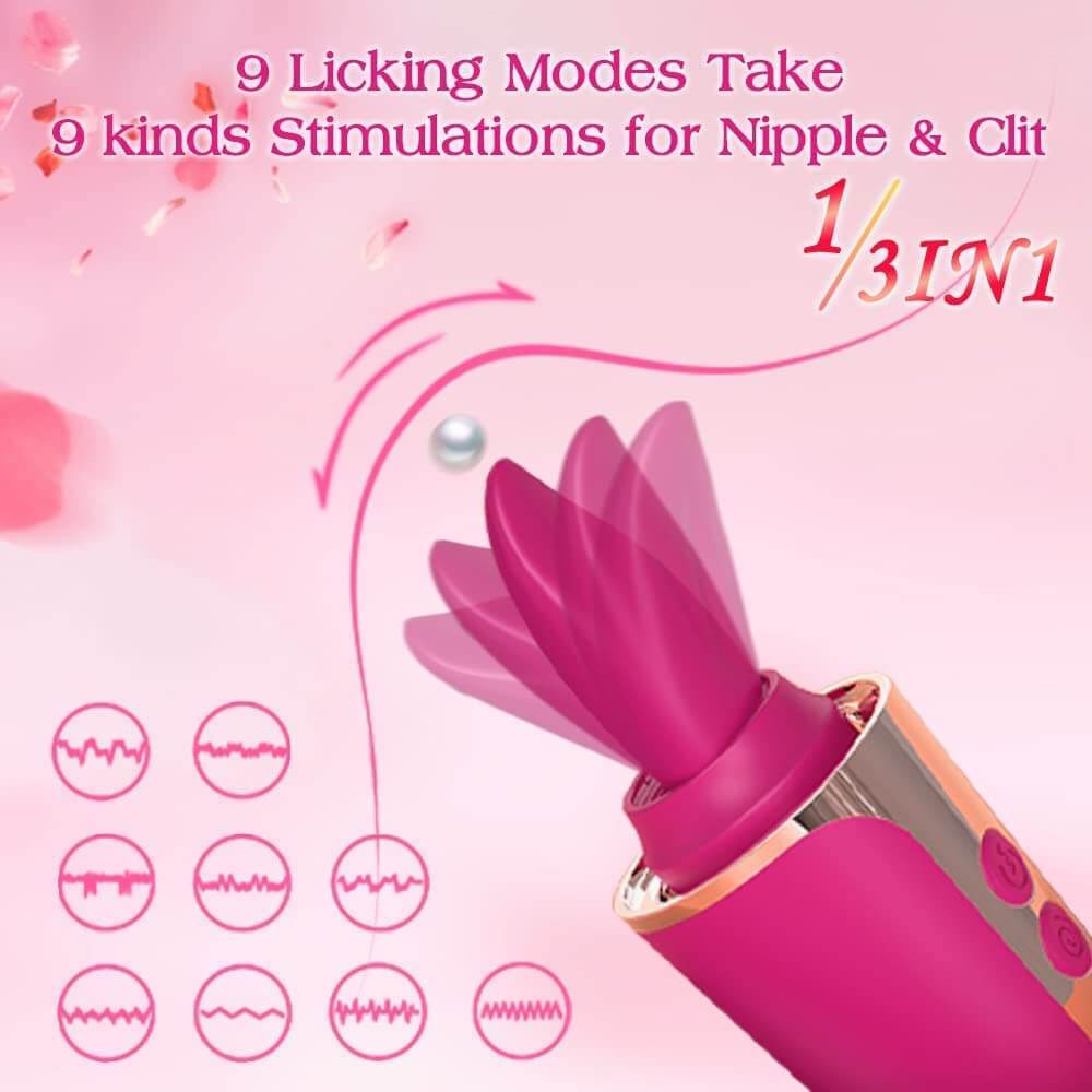 Succion – 3 in 1 Clitoral Sucking G Spot Vibrator & Clit Licking Tongue