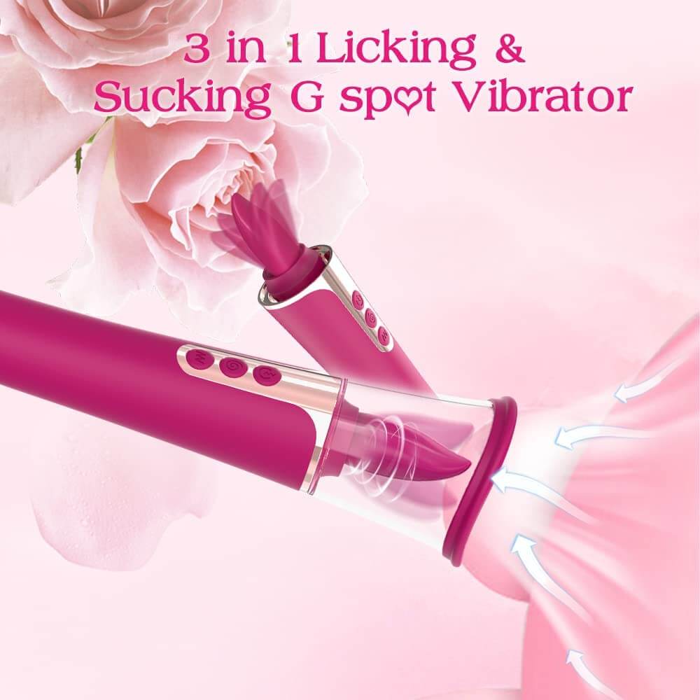 Succion – 3 in 1 Clitoral Sucking G Spot Vibrator & Clit Licking Tongue