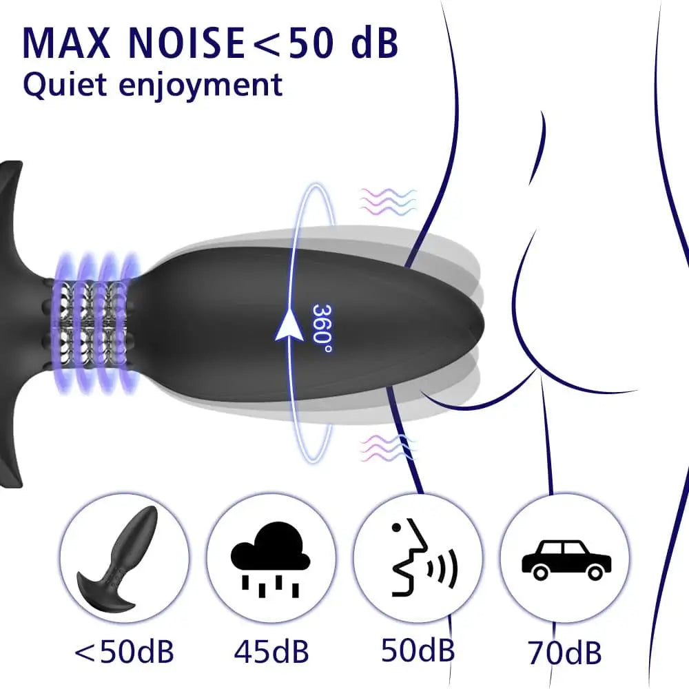 Surfing P Spot G Spot Stimulation Vibrating Rotating Prostate Massager