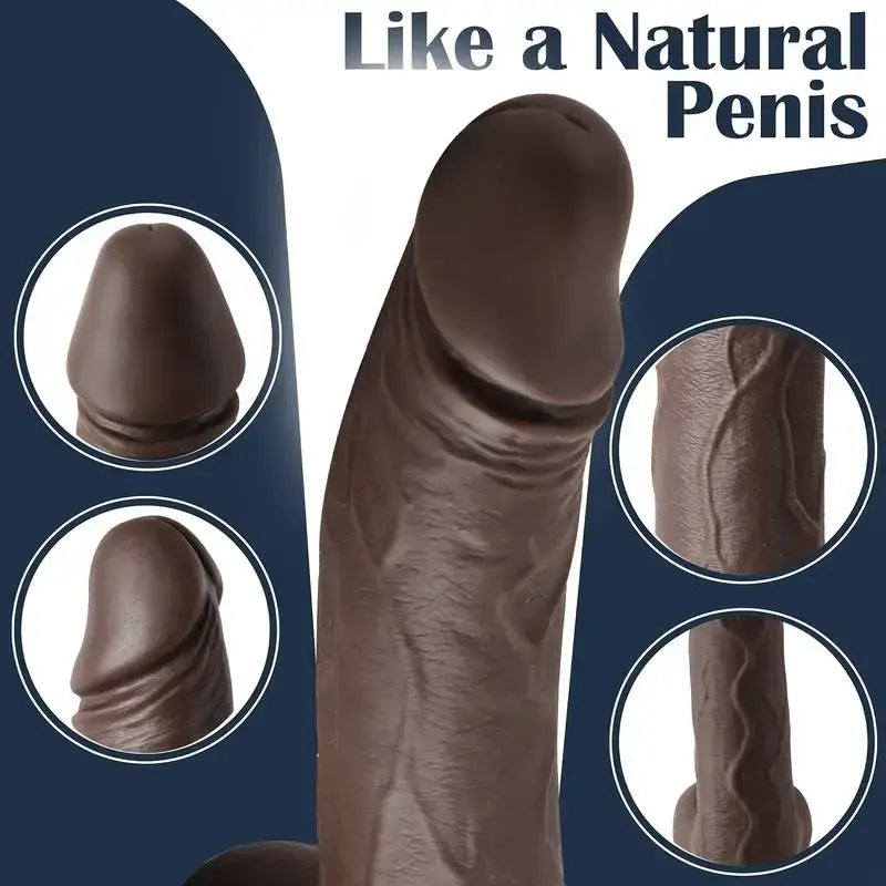 THANOS – Heating 7 Thrusting 10 Vibrating Dildo Vaginal Anal Sex Fun 9.05 in