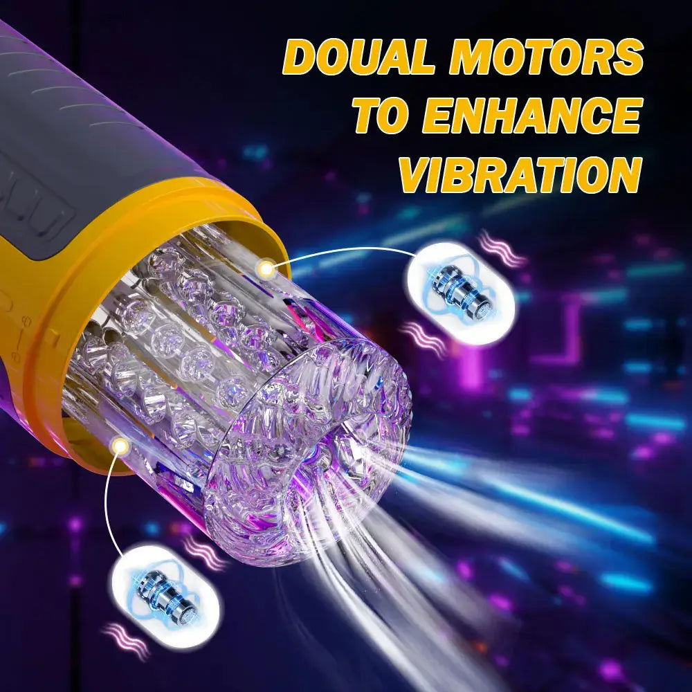 TREK|Dual Stimulation Thrusting and Rotating Vibrating Male Msturbation Toy