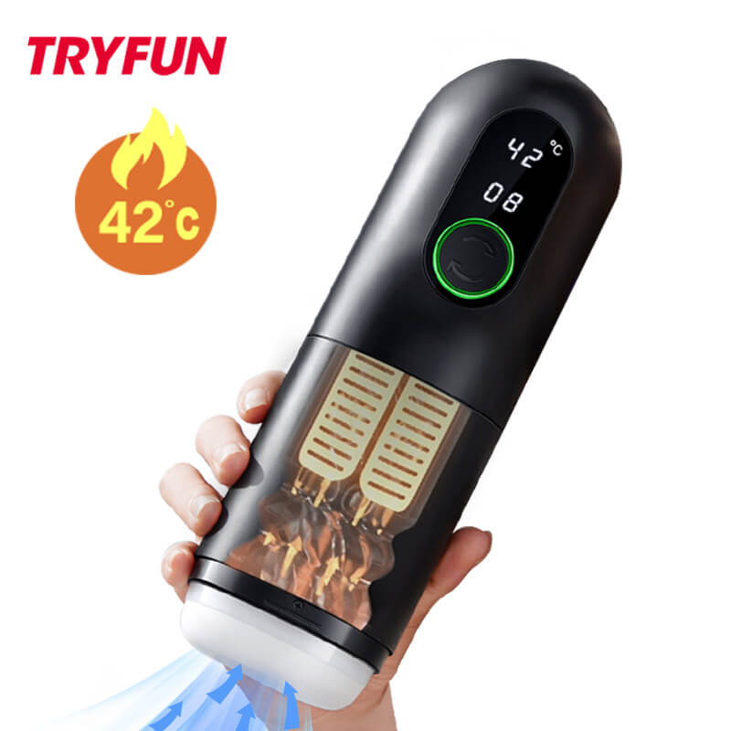 TRYFUN BLACK HOLE PRO RETRACTABLE ELECTRIC MASTURBATION CUP