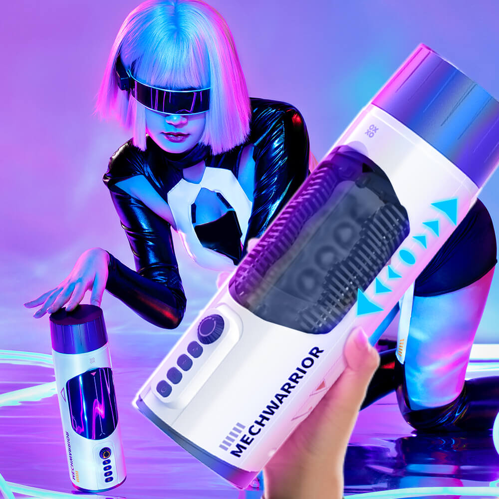 TRYFUN MECH WARRIOR RETRACTABLE AND PERISTALTIC ELECTRIC MASTURBATION CUP