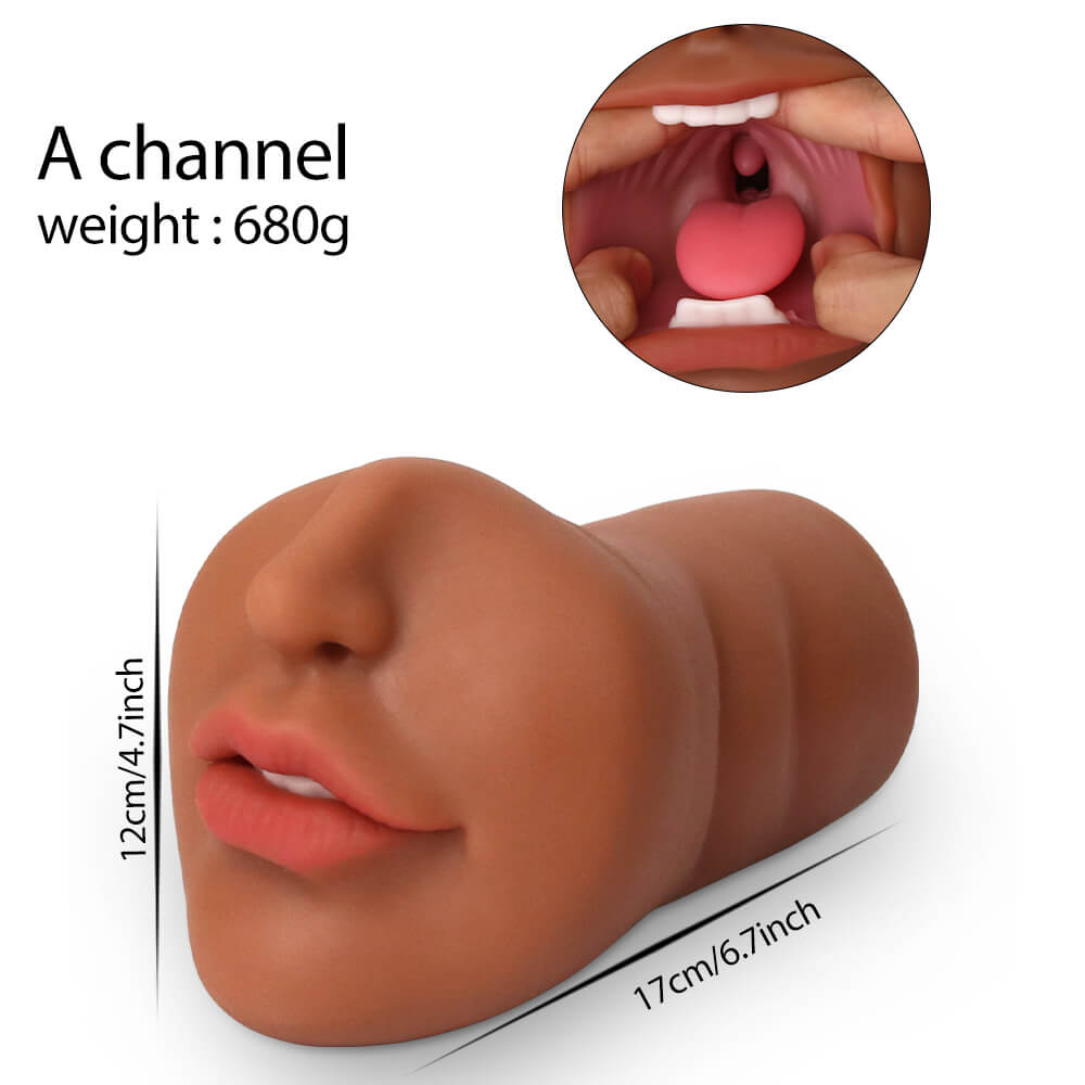 Tanned Mouth Blowjob Masturbator Stroker