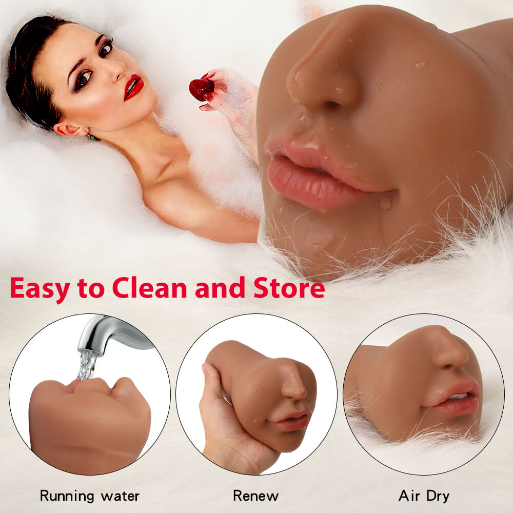 Tanned Mouth Blowjob Masturbator Stroker