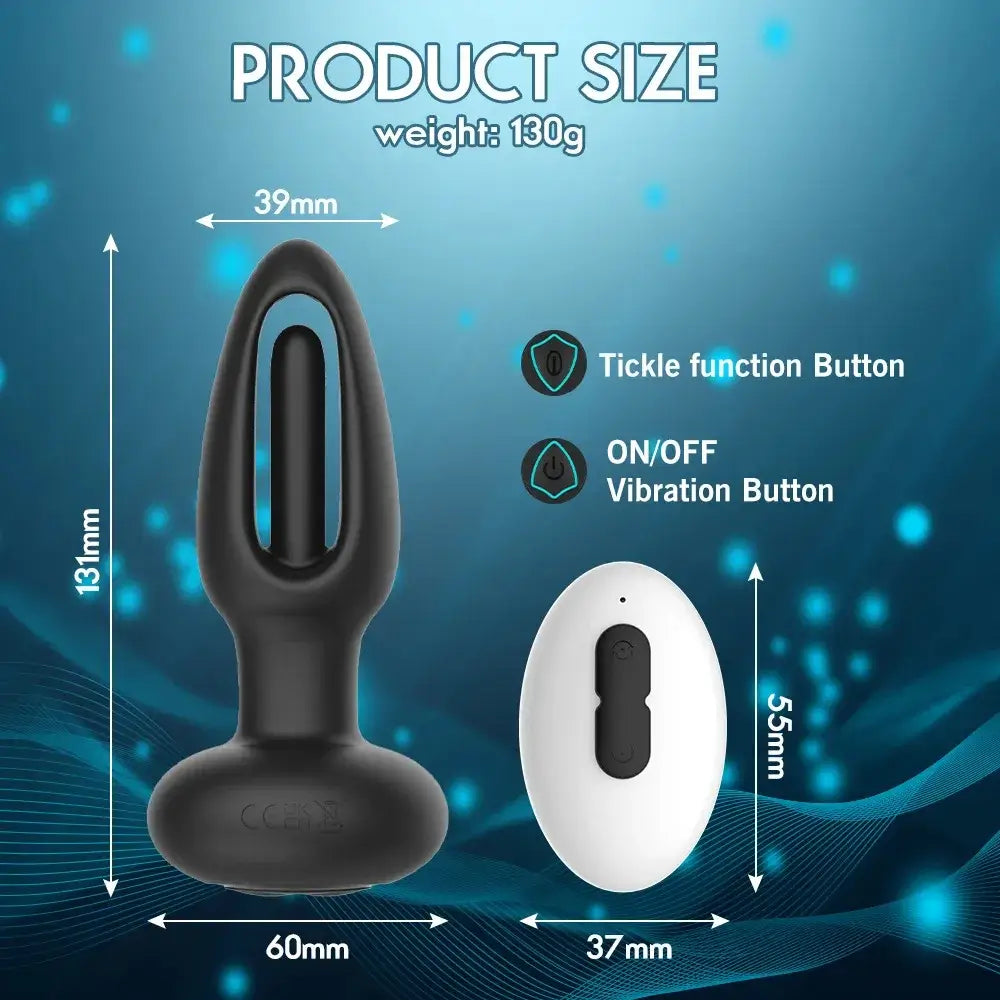 Taper  C Tapping Prostate Massager Butt Plug Anal Vibrator