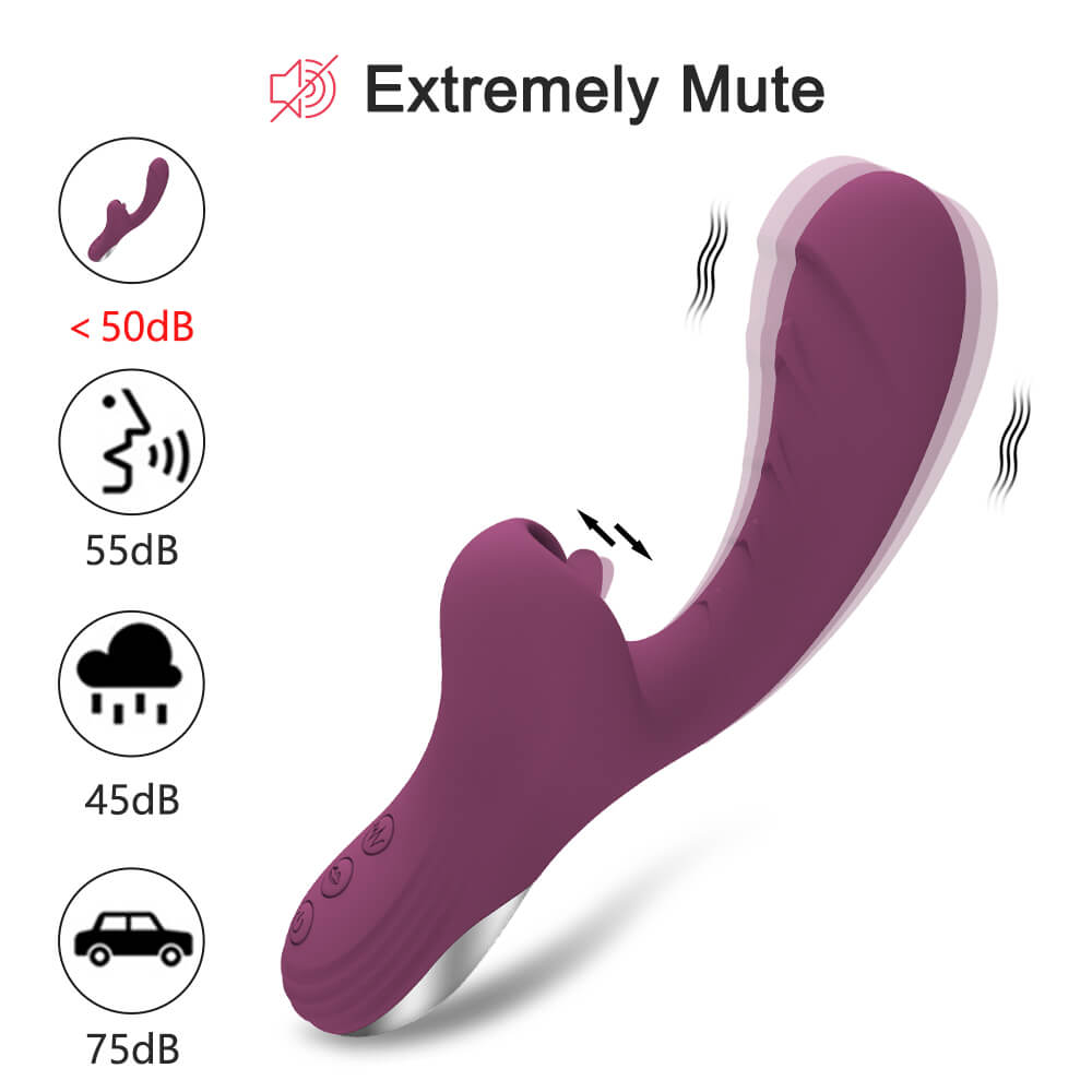 Tongue Licking Dildo Vibrators With 10 Licking & Vibrating Pleasure Clit Clitoris Stimulator