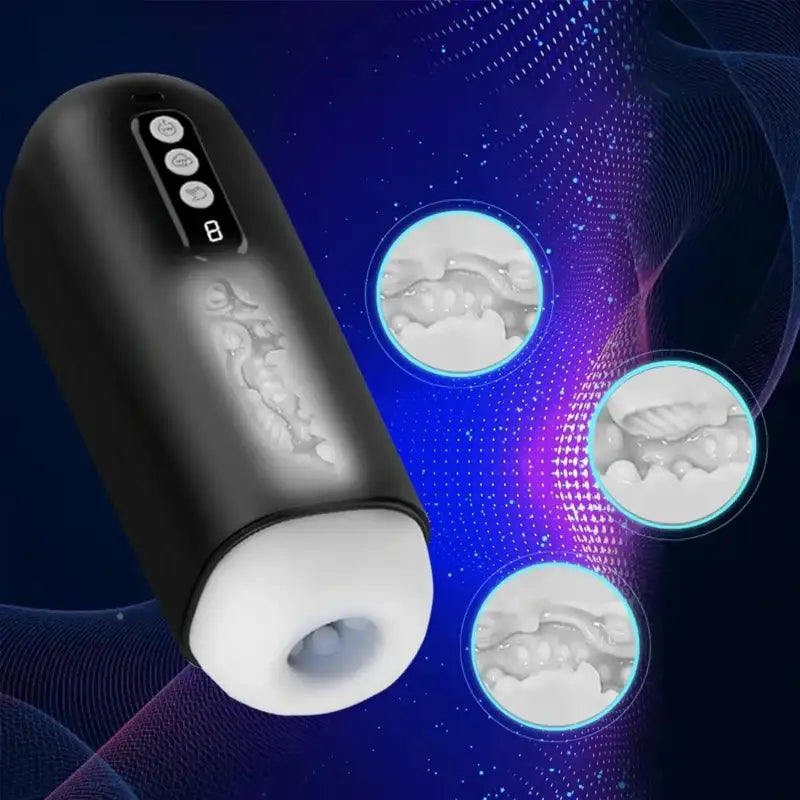 Ultimate Realistic Pocket Stroker – Pumps & Enlargers with 8 Rotating, Licking & Sucking Modes for Intense, Customizable