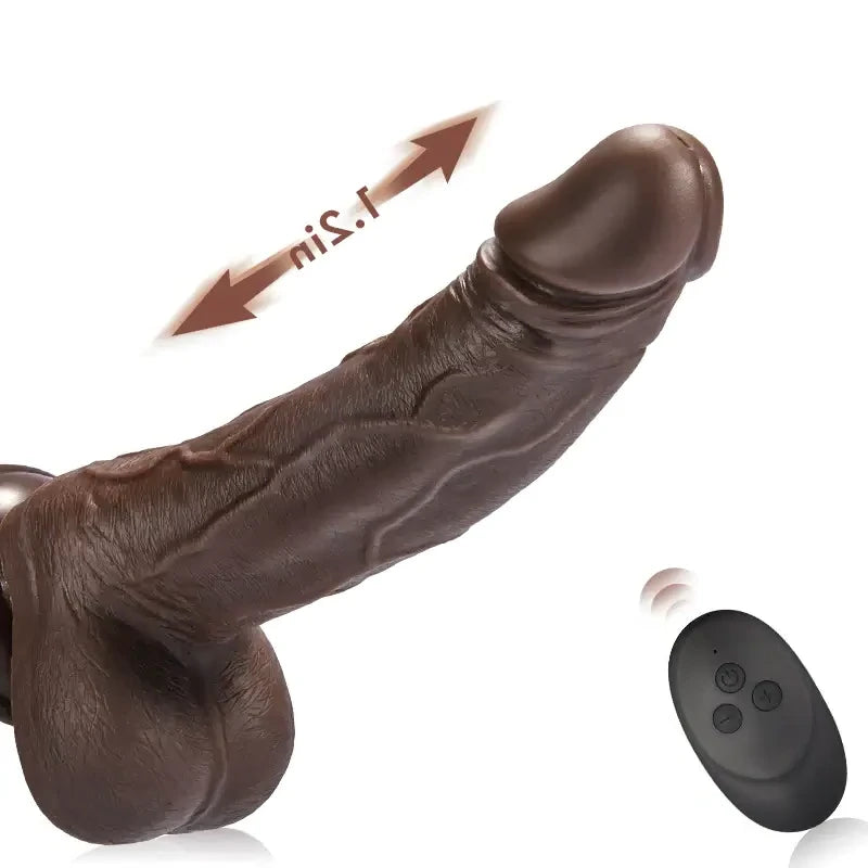 Warren 6 Thrusting 10 Vibrating Rotating Lifelike Dildo 8.7 Inch with Suction Cup