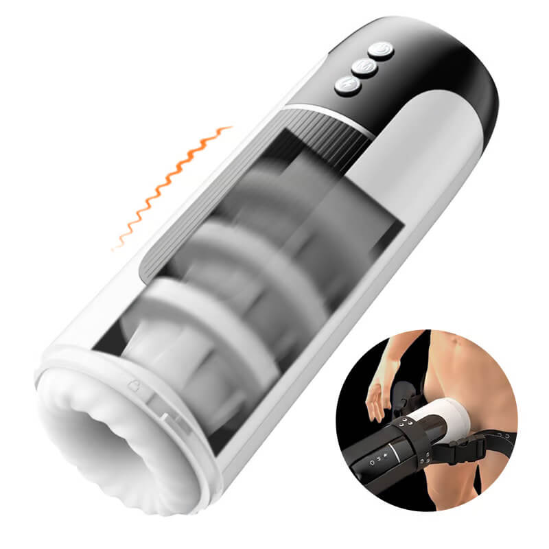 Waterproof Automatic Male Telescopic Vibration Masturbation Cup Simulation Blowjob