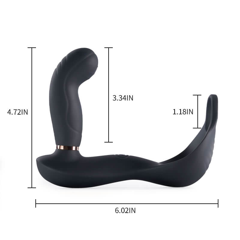 Wild Wind 7 Vibrating 7 Pulsating Balls Cock Ring Prostate Anal Massager