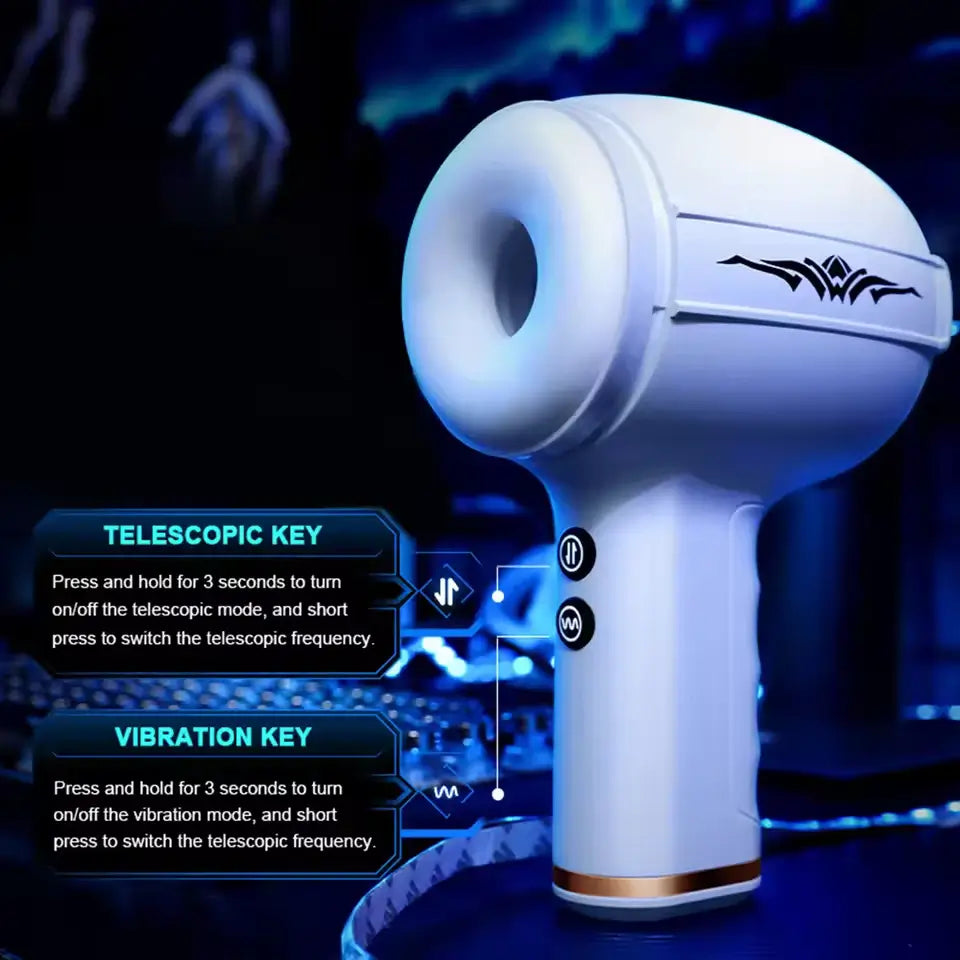 William – Through-Hole Vibrating Stroking Male Masturbation Cup