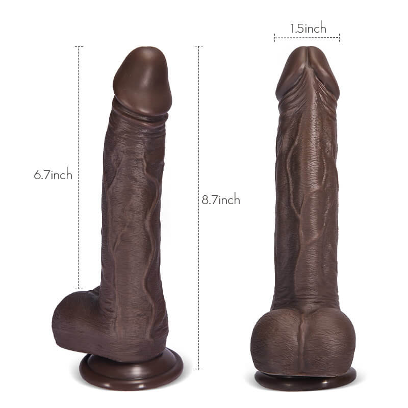 Wilson 6 Thrusting 10 Vibrating Rotating Realistic Dildo 8.7 Inch with Suction Cup