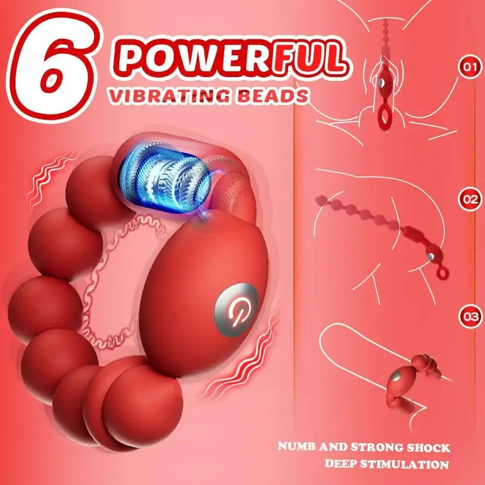 [X’MAS] Joyce Heating & Vibrating Manual Masturbator 3D Textured Vagina Anal Beads