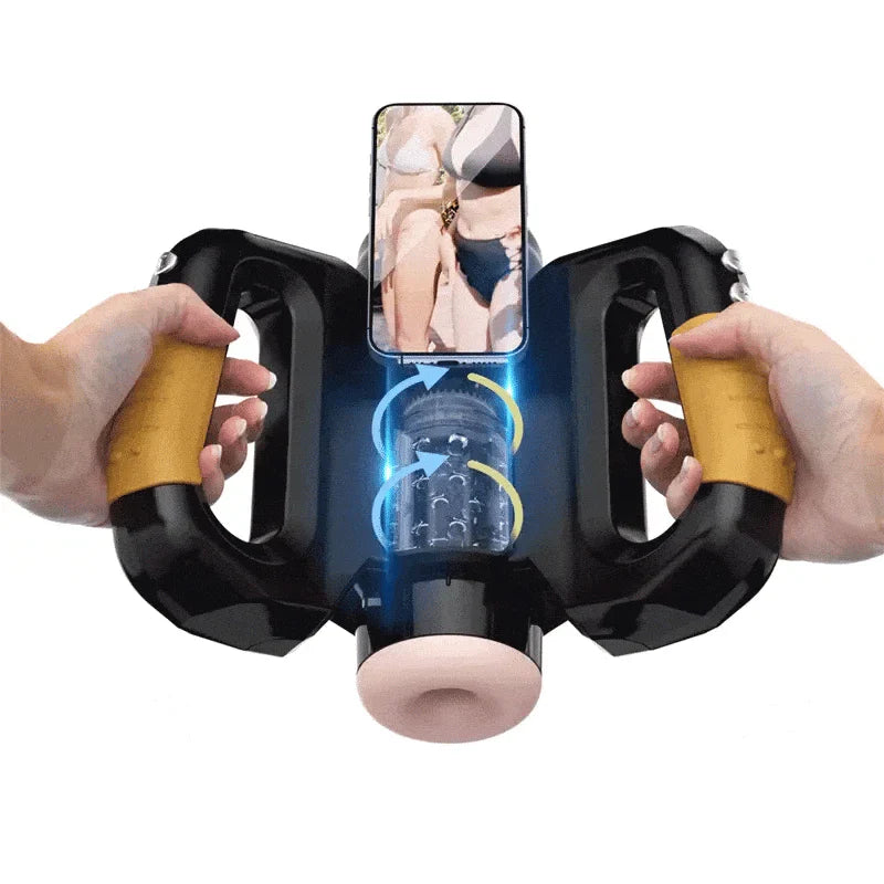 Aroselove - Hercules Grip Master Upgraded Fully Automatic Telescopic Rotating Masturbation Cup - Aroselove