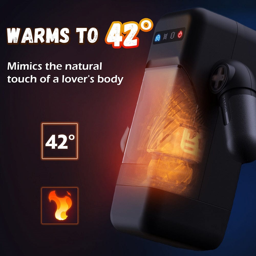 Aroselove - Game cup - Thrust Vibration Masturbator With Heating Function - Aroselove