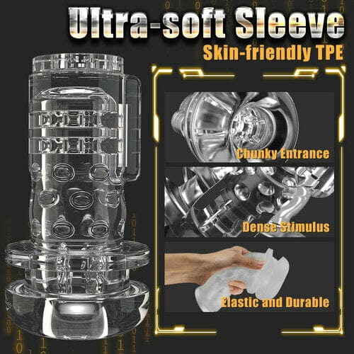 Aroselove - Full Automatic Airplane Cup Male Articles, Masturbation Device, Retractable Adult Electric Cup - Aroselove