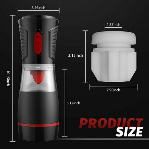 Aroselove - 4 Sucking Modes Penis Cup 7 Tongue Licking Male Masturbator Cup - Aroselove