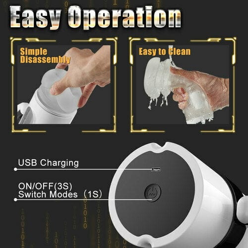Aroselove - Full Automatic Airplane Cup Male Articles, Masturbation Device, Retractable Adult Electric Cup - Aroselove