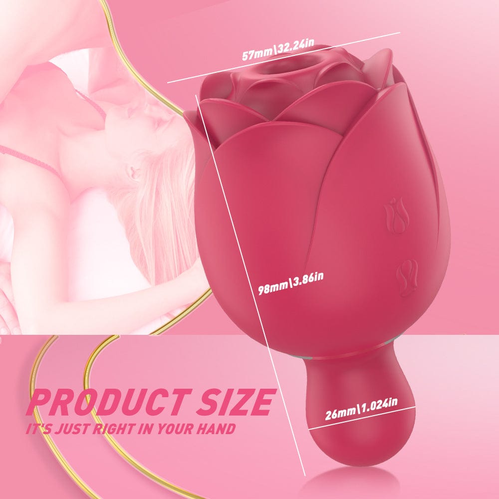 Aroselove - Sucking Tapping And Vibrating Rose Toy - Aroselove