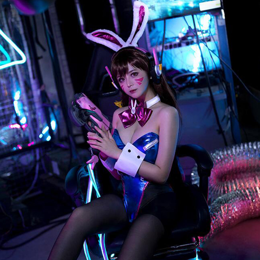 AROSELOVE Dva Bunny Hana Song Costume | Cosplay & Bunny Suit