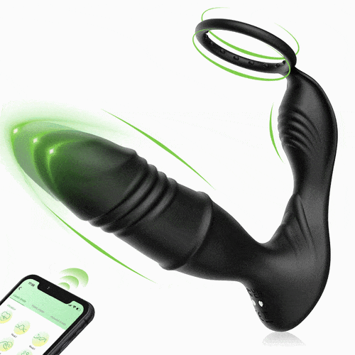 Aroselove - Mason APP/Controller & 9-Telescopic /Vibration & Cock Rings Prostate Massager - Aroselove