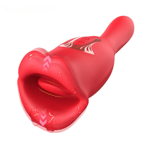 Aroselove - Rose Muncher Vibrator With Stick 10 Vibration Modes And 10 French Kissing Modes - Aroselove
