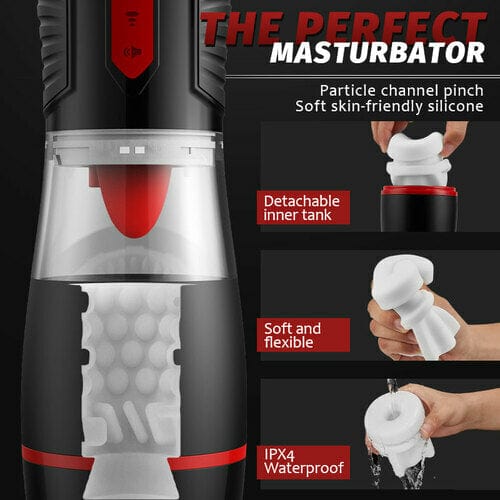Aroselove - 4 Sucking Modes Penis Cup 7 Tongue Licking Male Masturbator Cup - Aroselove
