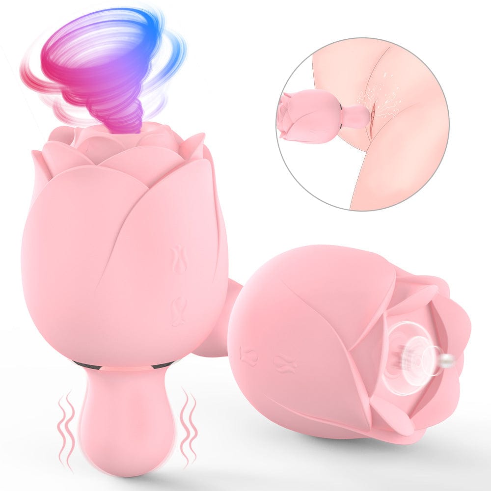 Aroselove - Sucking Tapping And Vibrating Rose Toy - Aroselove