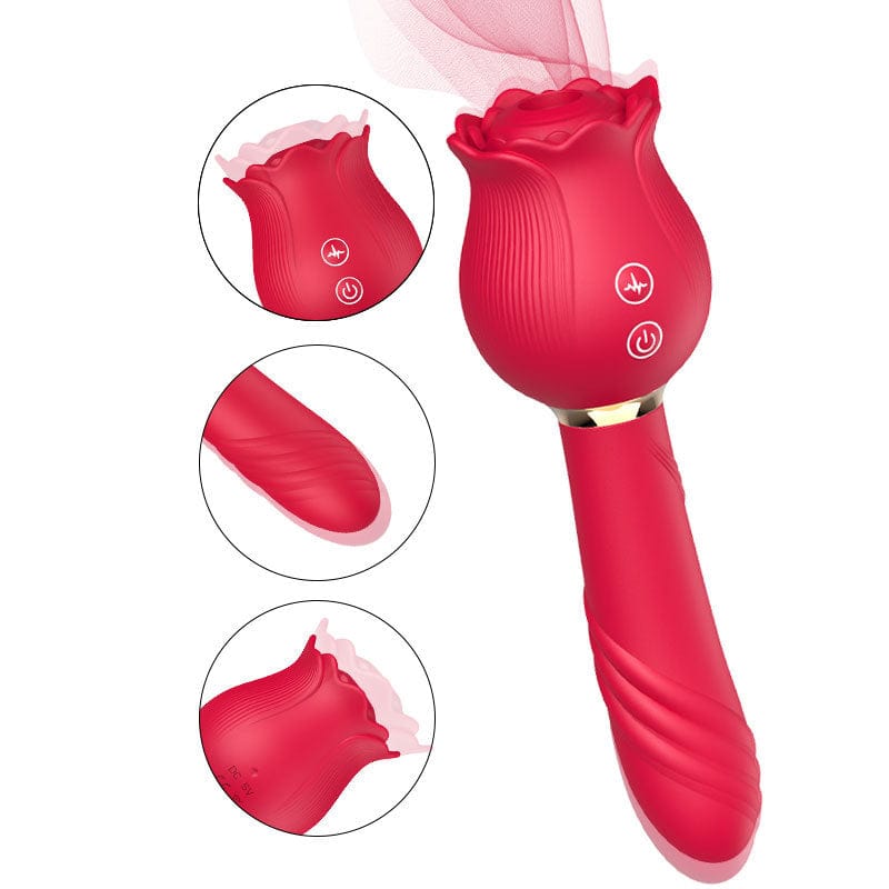 Aroselove - Rose Shaker Sucking Jump Egg Adult Toy G-spot Masturbation Device for Women - Aroselove