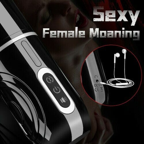 Aroselove  - PowerKing Ultra-Technical Hands-free 7 Telescopic Rotation Modes Male Masturbator Cup - Aroselove