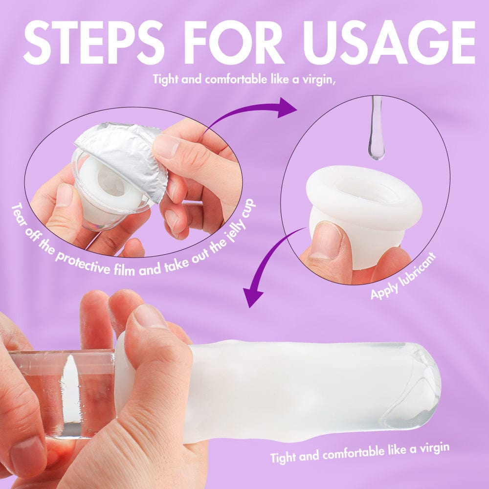 Aroselove - Jelly Soft Male Masturbator Cup For Man Glans Stimulation - Aroselove