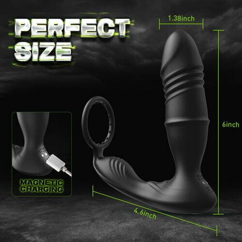 Aroselove - Mason APP/Controller & 9-Telescopic /Vibration & Cock Rings Prostate Massager - Aroselove