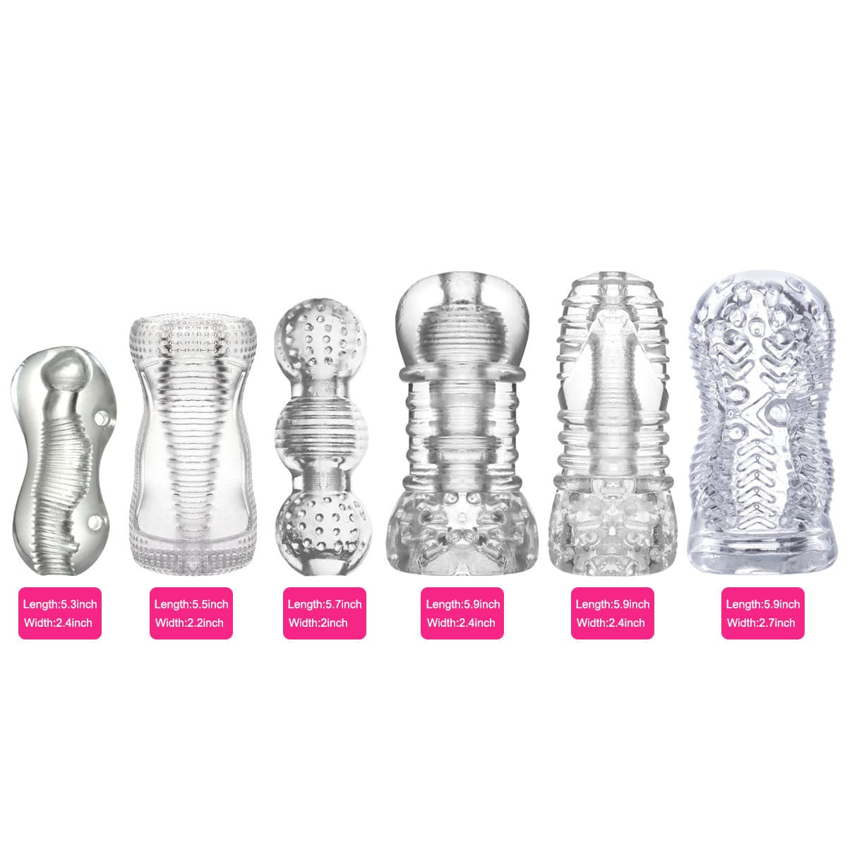 Aroselove - Male Delay Trainer, Masturbation Cup, Transparent Aircraft Cup - Aroselove