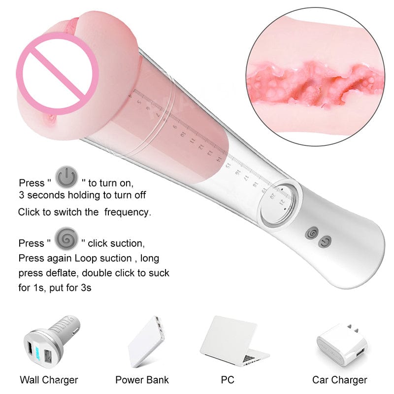 Aroselove - Male Masturbation Cup Penis Extender Vacuum Pump - Aroselove