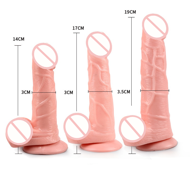 Aroselove - Realistic Silicone Thick Dildo Suction - Aroselove