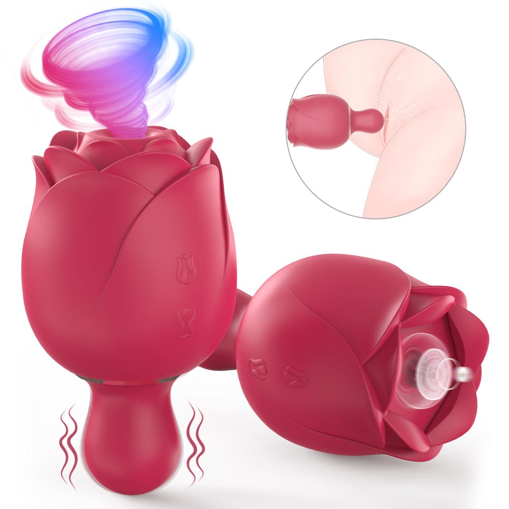 Aroselove - Sucking Tapping And Vibrating Rose Toy - Aroselove