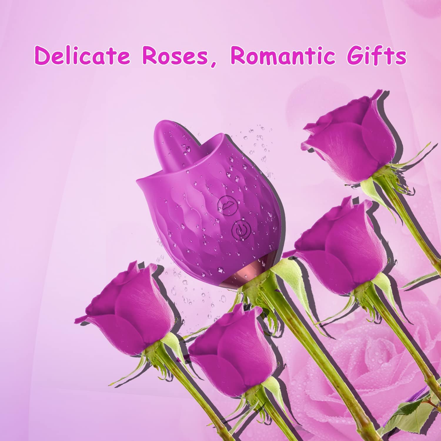 Aroselove -Rose Toy Vibrator For Wome Clitoral Tongue Licking Vibrator - Aroselove