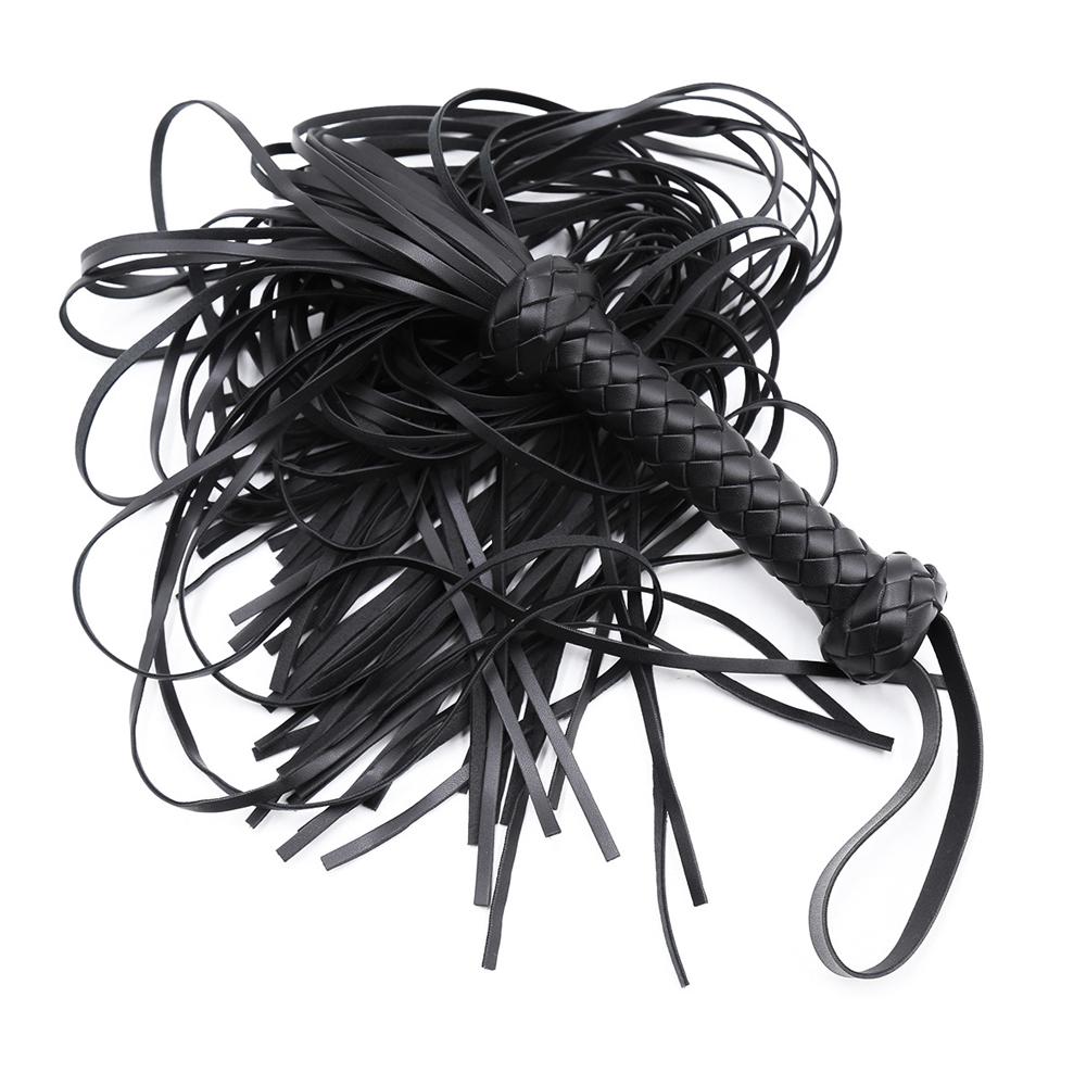 Faux Leather Whip Horse Riding Crop Whip Cosplay Costume Accessory Leather Bull Whip